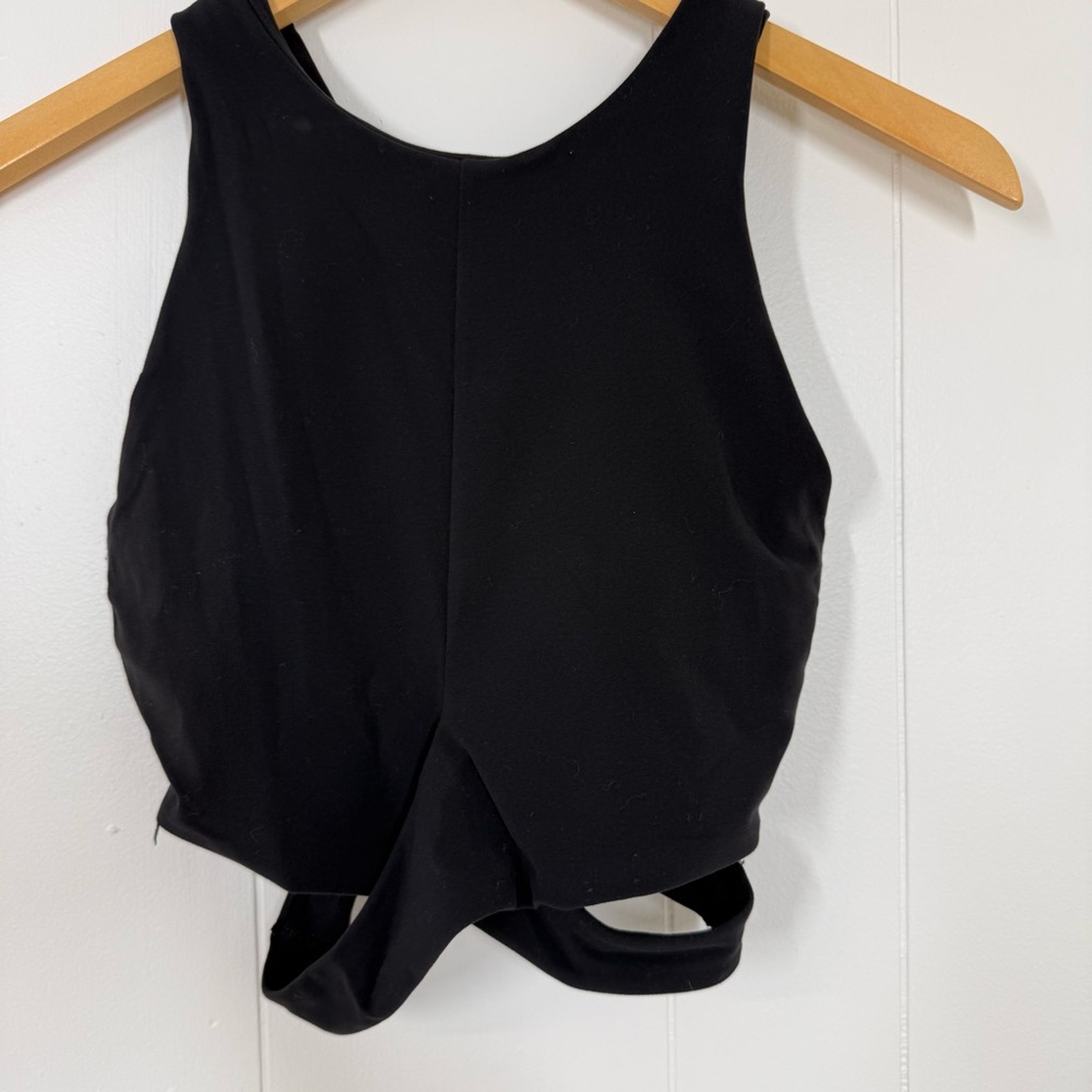 Athleta Black Wrap Waist Crop Tank - Picture 4 of 7